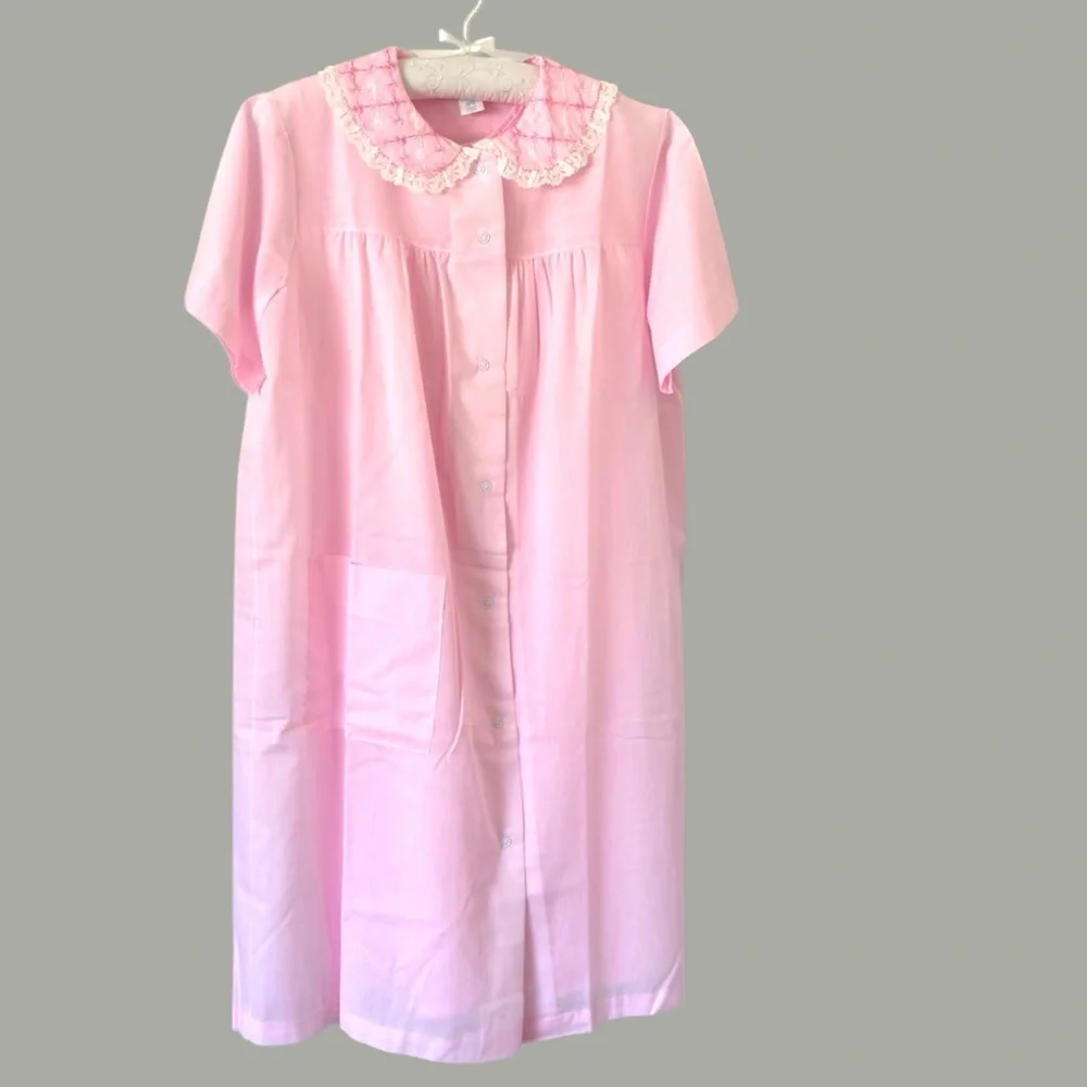 vintage 60s Katz Snap Coat & Shift set robe & gown size medium - Picture 3 of 15